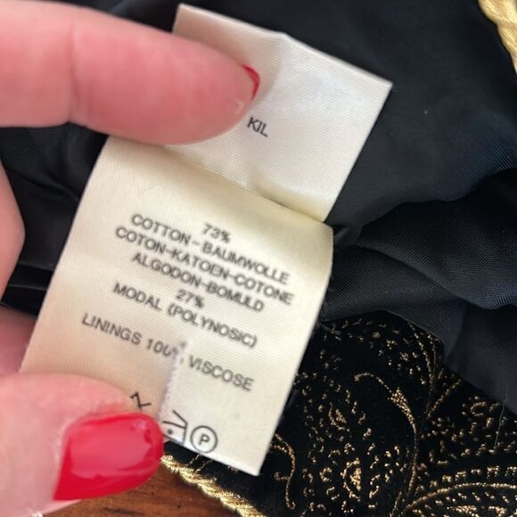 JARGER cropped jacket Gold trim and buttons with Black SZ 14 - Picture 9 of 15
